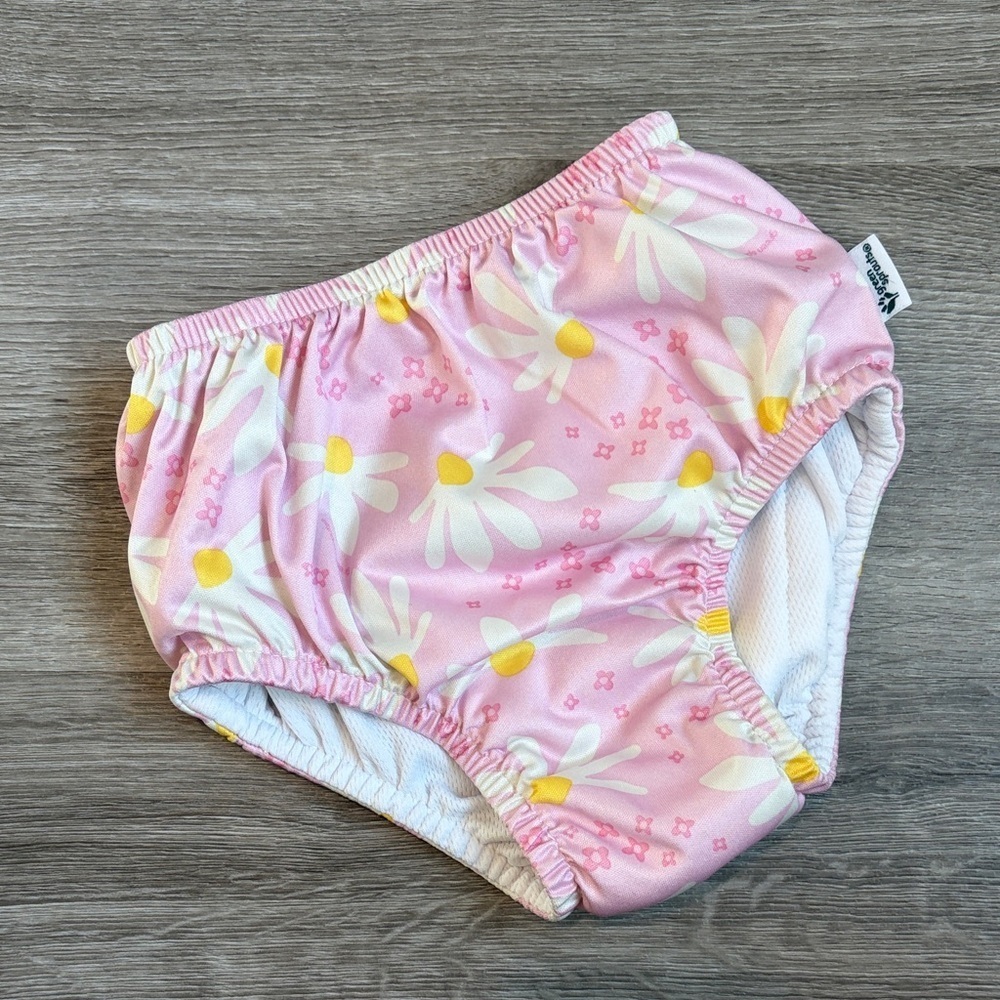 Green Sprouts toddler girls floral print swim diaper